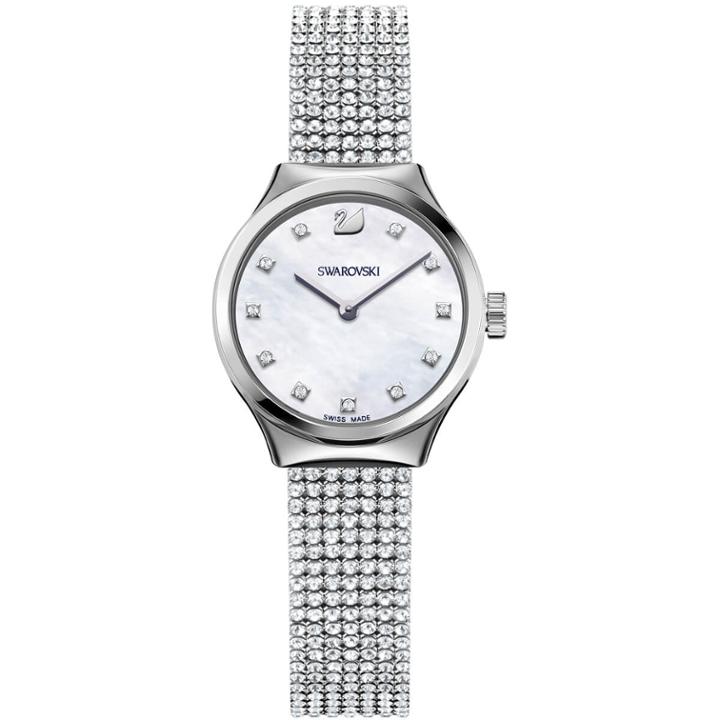 Swarovski Dreamy Watch, Crystal Mesh Strap, White, Silver Tone