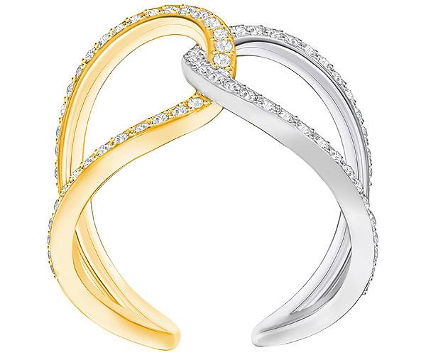 Swarovski Swarovski Humming Ring, White, Mixed Plating White