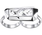 Swarovski Swarovski Atelier Swarovski By Jean Paul Gaultier, Reverse Ring White Rhodium-plated