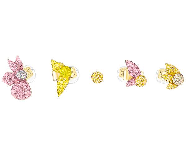Swarovski Swarovski Light Orchid Pierced Earrings, Multi-colored, Gold Plating Light Multi Gold-plated