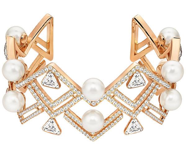Swarovski Swarovski Edify Cuff White Rose Gold-plated