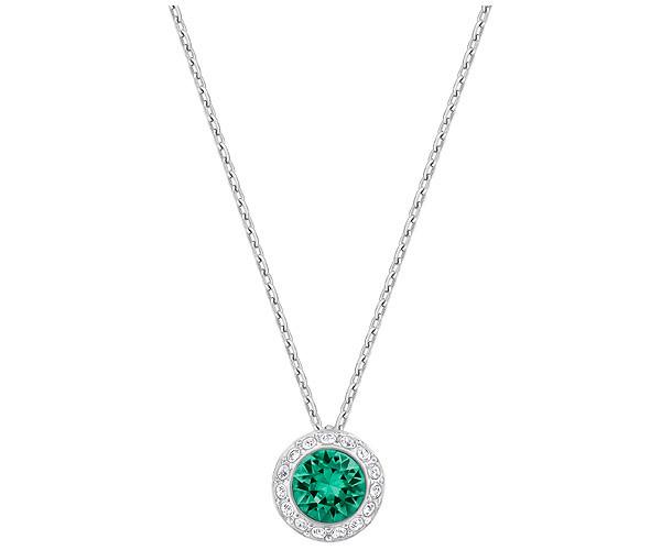 Swarovski Swarovski Angelic Pendant Green Rhodium-plated
