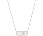 Swarovski Swarovski Fundamental Necklace, White White Rhodium-plated