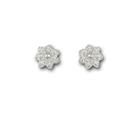 Swarovski Swarovski Liddy Pierced Earrings White Rhodium-plated