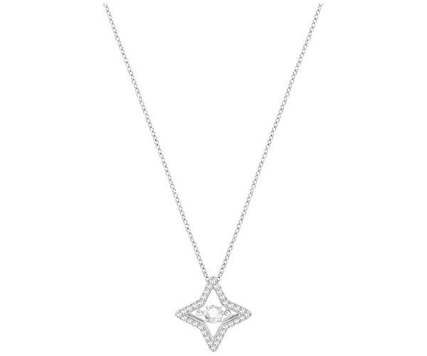Swarovski Swarovski Sparkling Dance Star Pendant, Small, White, Rhodium Plating White Rhodium-plated
