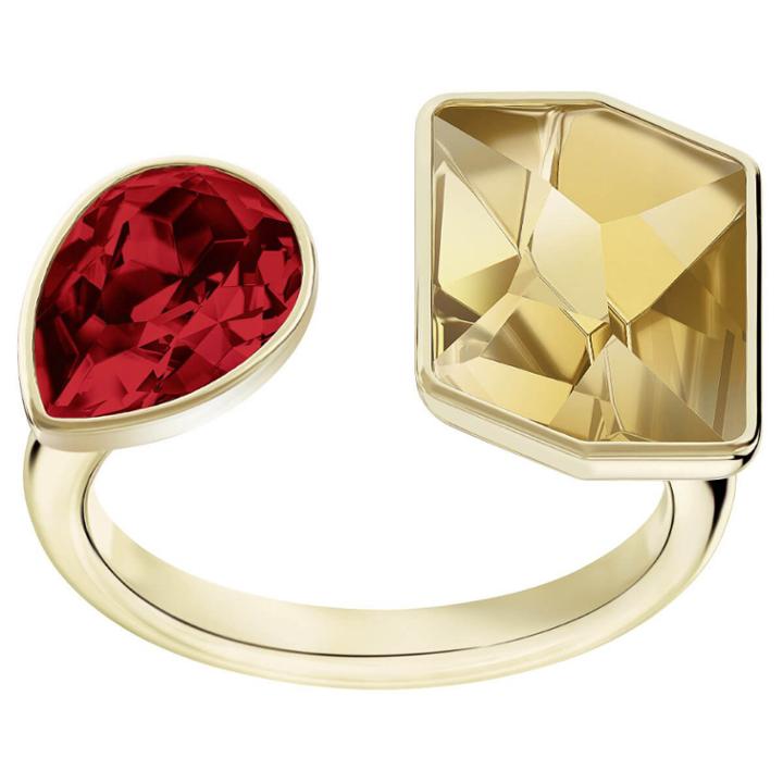 Swarovski Prisma Ring, Multi-colored, Gold Plating