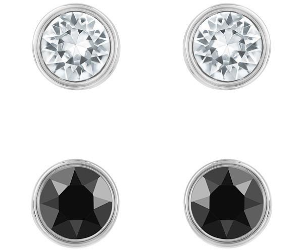 Swarovski Swarovski Harley Pierced Earring Set, Multi-colored, Ruthenium Plating White Rhodium-plated
