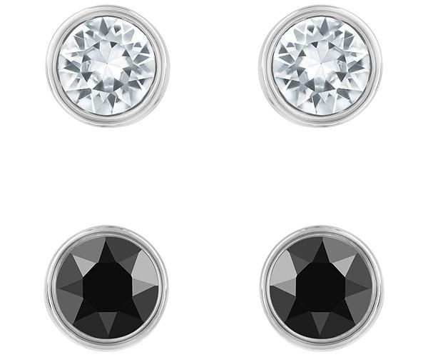 Swarovski Swarovski Harley Pierced Earring Set, Multi-colored, Ruthenium Plating White Rhodium-plated