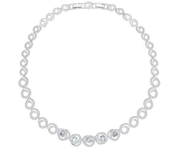 Swarovski Swarovski Generation Necklace, Teal Teal Rhodium-plated