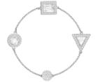 Swarovski Swarovski Look Alike Bracelet, White, Rhodium Plating White Rhodium-plated