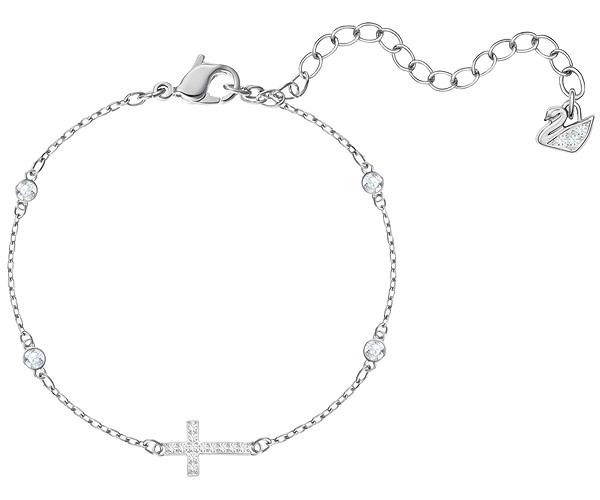Swarovski Swarovski Mini Cross Bracelet, White, Rhodium Plating White Rhodium-plated