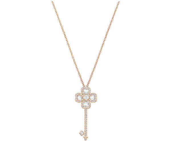 Swarovski Swarovski Deary Key Pendant, Small, White White Rose Gold-plated