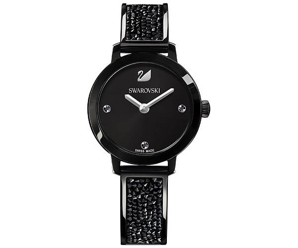 Swarovski Swarovski Cosmic Rock Watch, Metal Bracelet, Black, Black Tone Black