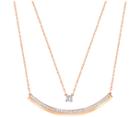 Swarovski Swarovski Fresh Necklace, White, Rose Gold Plating White Rose Gold-plated