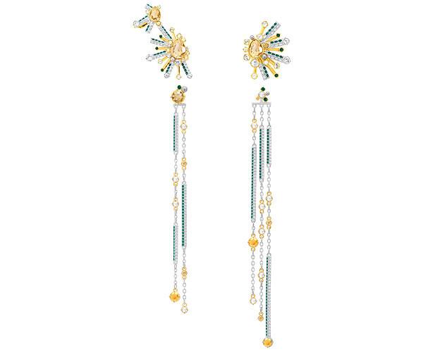 Swarovski Swarovski Highness Pierced Earring Set, Multi-colored, Mixed Plating Light Multi