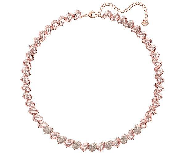 Swarovski Swarovski Mix Necklace, Pink, Rose Gold Plating Pink Rose Gold-plated