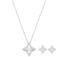 Swarovski Swarovski Sparkling Dance Star Set, Small, White, Rhodium Plating White Rhodium-plated