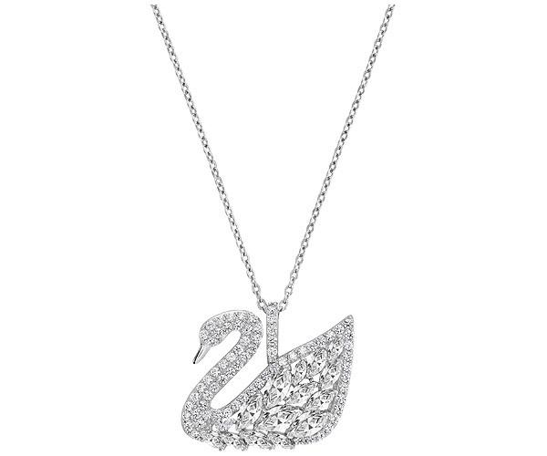 Swarovski Swarovski Swan Lake Pendant, White, Rhodium Plating White Rhodium-plated