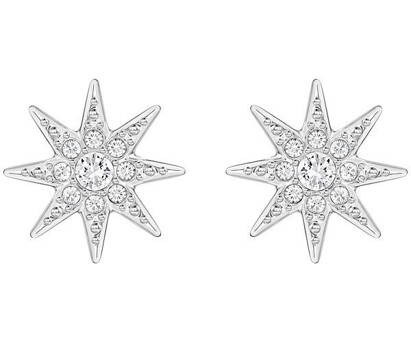 Swarovski Swarovski Fizzy Pierced Earrings White Rhodium-plated