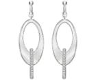 Swarovski Swarovski Lakeside Hoop Pierced Earrings, White, Rhodium Plating White Rhodium-plated