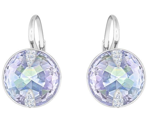 Swarovski Swarovski Globe Pierced Earrings, Violet Violet Rhodium-plated