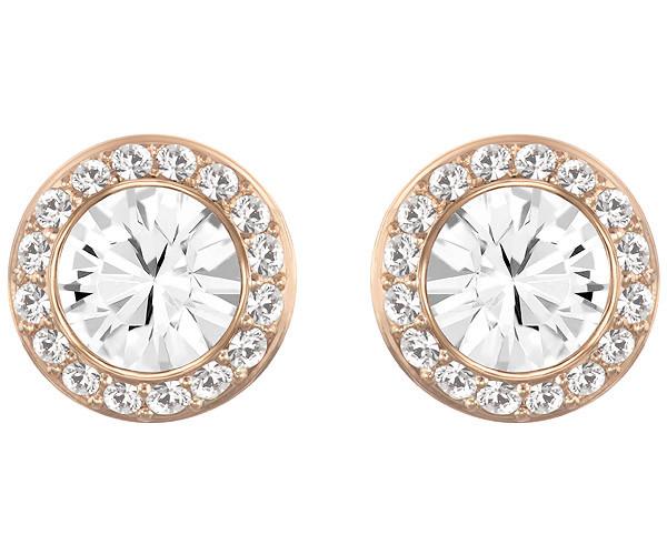 Swarovski Swarovski Angelic Pierced Earrings White Rose Gold-plated