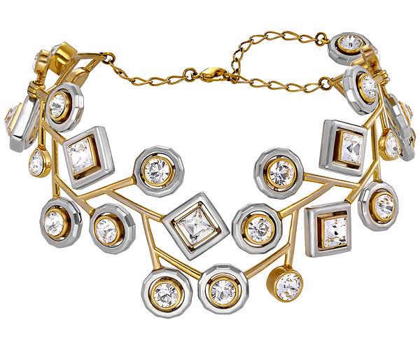 Swarovski Swarovski Atelier Swarovski By Peter Pilotto, Arbol Choker White Gold-plated