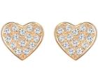 Swarovski Swarovski Cupid Pierced Earrings, White, Rose Gold Plating White Rose Gold-plated