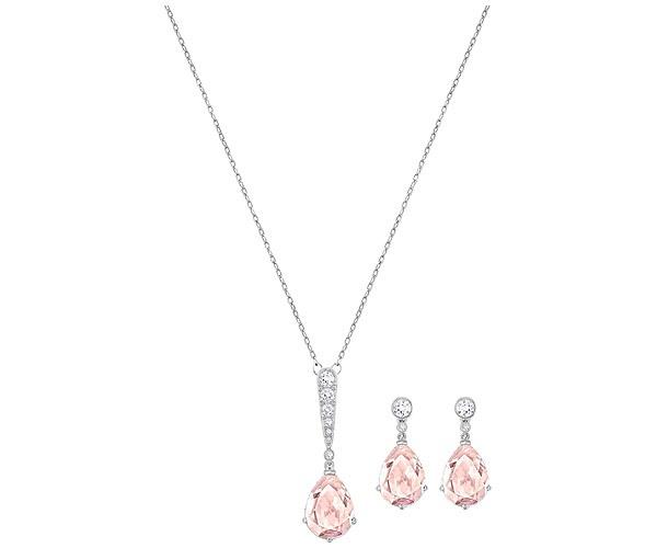 Swarovski Swarovski Vintage Set, Pink, Rhodium Plating Pink Rhodium-plated