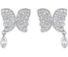 Swarovski Swarovski Eden Pierced Earrings White Rhodium-plated