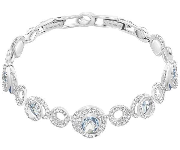 Swarovski Swarovski Generation Bracelet, Blue, Rhodium Plating Teal Rhodium-plated