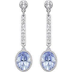 Swarovski Adhere Light Sapphire Pierced Earrings