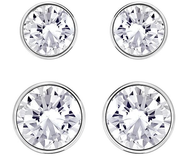 Swarovski Swarovski Harley Medium Pierced Earrings Set White Rhodium-plated