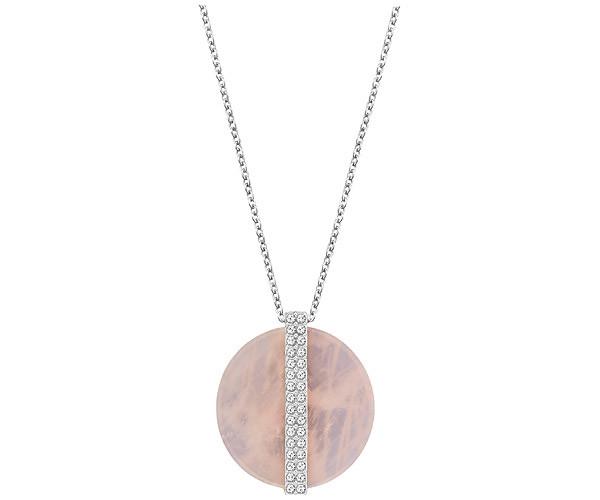 Swarovski Swarovski Disk Medium Pendant White Rhodium-plated