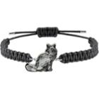 Swarovski Pets Man Coon Bracelet, Gray, Rhodium Plating