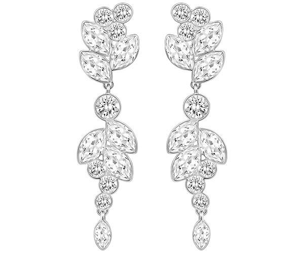 Swarovski Swarovski Diapason Medium Pierced Earrings White Rhodium-plated