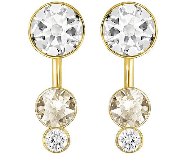 Swarovski Swarovski Slake Dot Pierced Earring Jacketsâ â  Brown Gold-plated