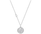Swarovski Swarovski Letter F Pendant, White, Rhodium Plating White Rhodium-plated