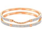 Swarovski Swarovski Fiction Bangle White Rose Gold-plated