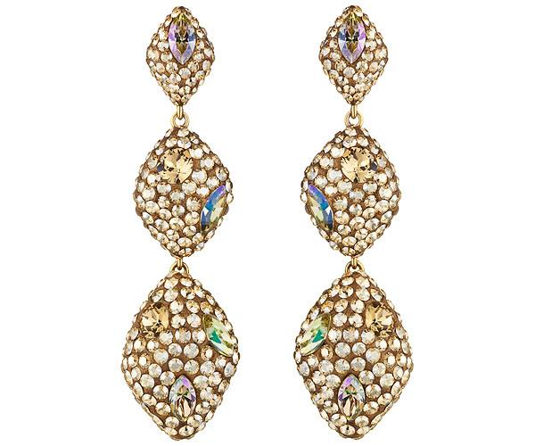 Swarovski Swarovski Moselle Pierced Earrings, Atelier Swarovski Brown Gold-plated