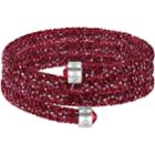 Swarovski Crystaldust Bangle, Red, Stainless Steel