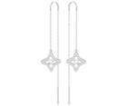 Swarovski Swarovski Sparkling Dance Star Pierced Earrings, White, Rhodium Plating White Rhodium-plated