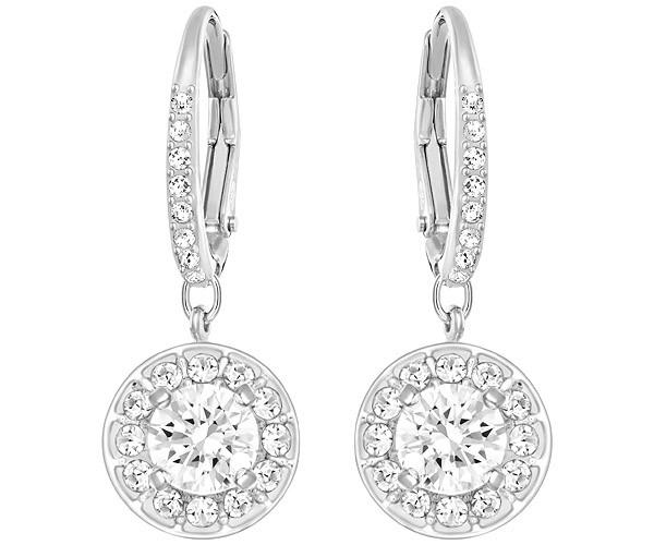 Swarovski Swarovski Attract Light Pierced Earrings White Rhodium-plated