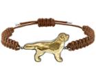 Swarovski Swarovski Pets Retriever Bracelet, Golden, Rhodium Plating Brown Rhodium-plated