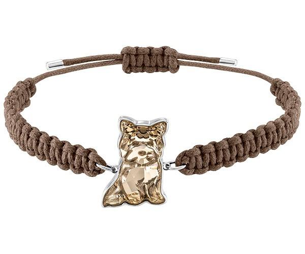 Swarovski Swarovski Pets Yorkshire Bracelet, Golden, Rhodium Plating White Rhodium-plated
