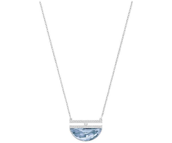 Swarovski Swarovski Ss Glow Necklace Teal Rhodium-plated