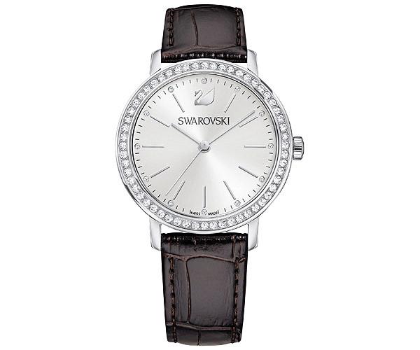 Swarovski Swarovski Graceful Lady Watch, Brown White Stainless Steel