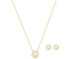 Swarovski Swarovski Bella V Set, Golden, Gold Plating Brown Gold-plated