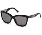 Swarovski Swarovski Swarovski Sunglasses, Sk0125-f 01e, Black