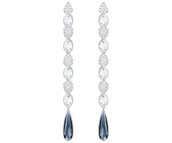 Swarovski Swarovski Lake Pierced Earrings, Multi-colored, Rhodium Plating Light Multi Rhodium-plated